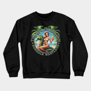 The Sea Horse in Dundalk Maryland Tiki Bar Crewneck Sweatshirt